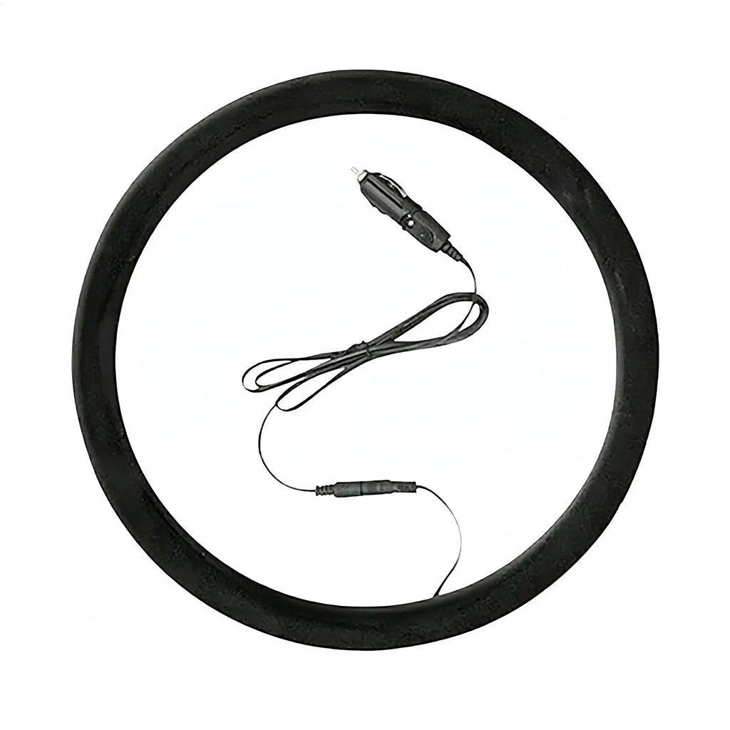 12V Universal Car Steering Wheel Heater Cover Quick Warm in 3 Mins Anti-Slip Heated Cover for Winter for Driving Comfort Qme