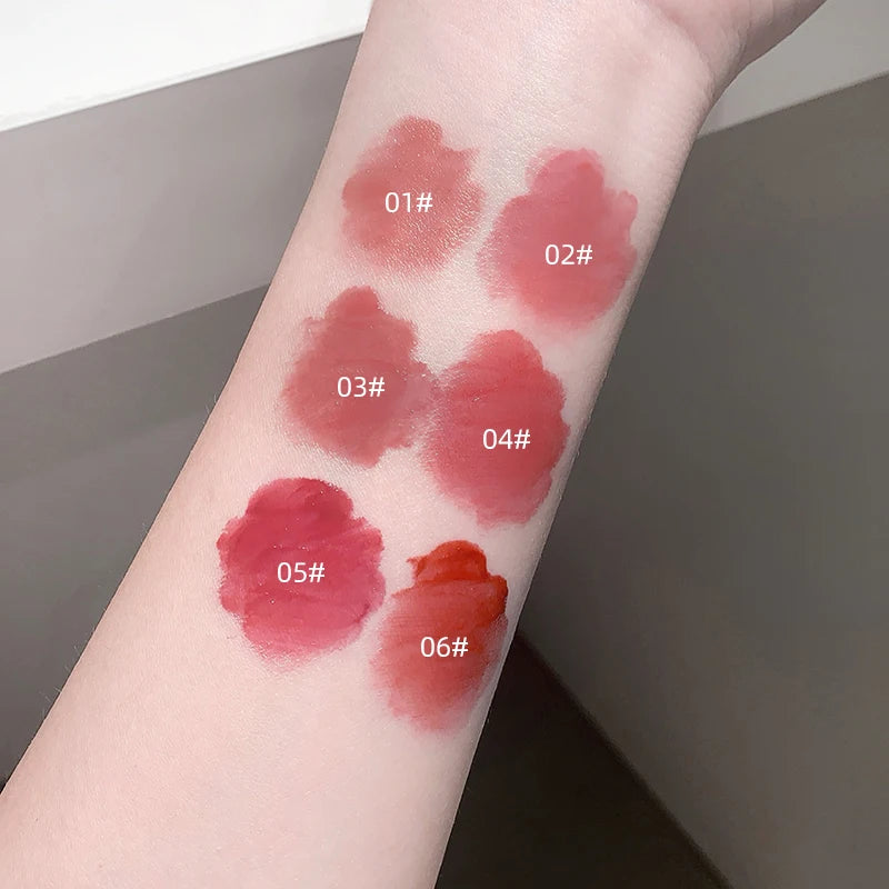 Gege Bear Water Light Lip Llaze Mirror Lipstick Gloss Hydrating Qme