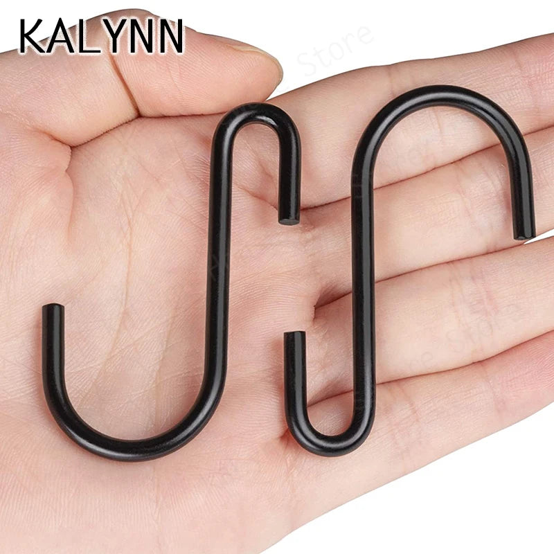 S-shape Hooks Kitchen Bathroom Stainless Steel Multifunctional Qme