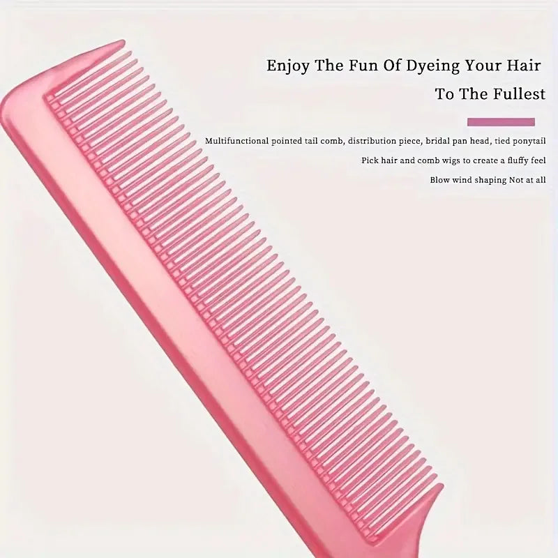 Mouse Tail Comb Steel Needle Mouse Tail Carbon Fiber Heat Resistant Teasing Comb With Stainless Steel Needle Tail Qme