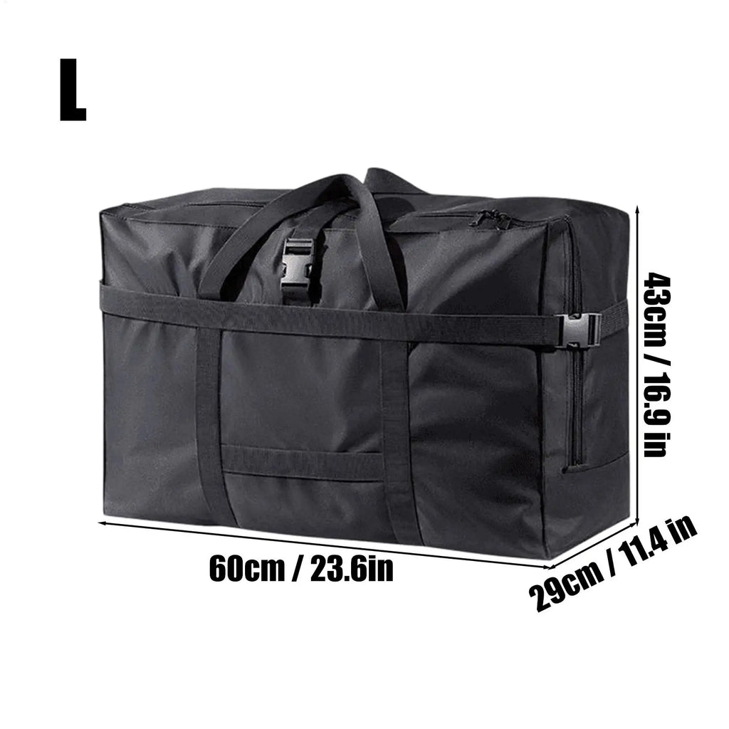Duffel Bag Large Capacity Foldable Handle Clothes Blankets Shoes Qme