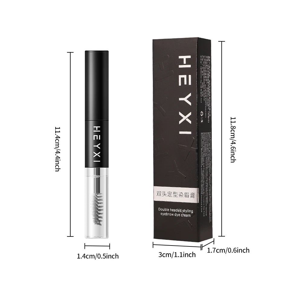 Double Ended Styling Eyebrow Dye Waterproof Sweat Proof Long-lasting Qme