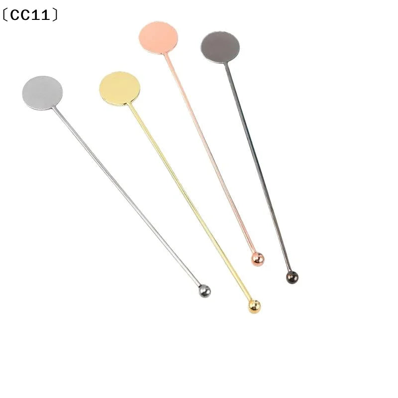 High-grade 304 Stainless Steel Stirring Sticks Elegant Swizzle Rods Qme