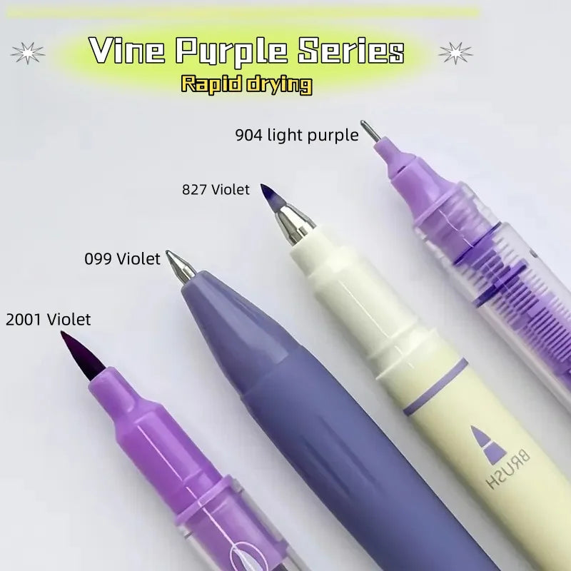 4Pcs Vintage Pens Set, Quick-Dry Ink for Smooth Writing,Compatible with Multiple Tips,Ideal for Office Work & Notebooks Qme
