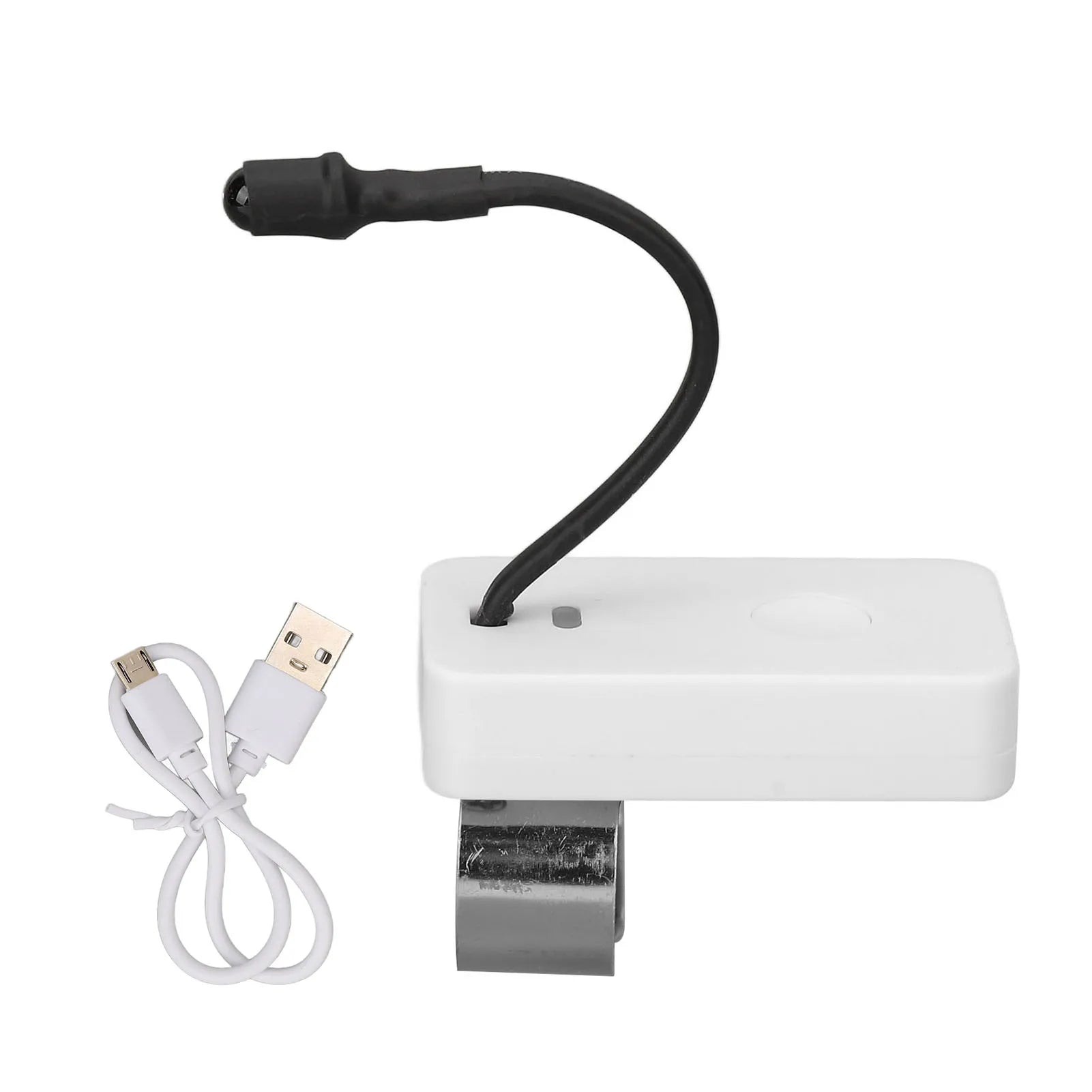 Ear Pick Light LED Ear Pick Lamp Multifunction 3 Speeds USB Rechargeable Ear Pick Thumb Lamp for Ear Cleaning LED Ear Pick Lamp Qme WHITE