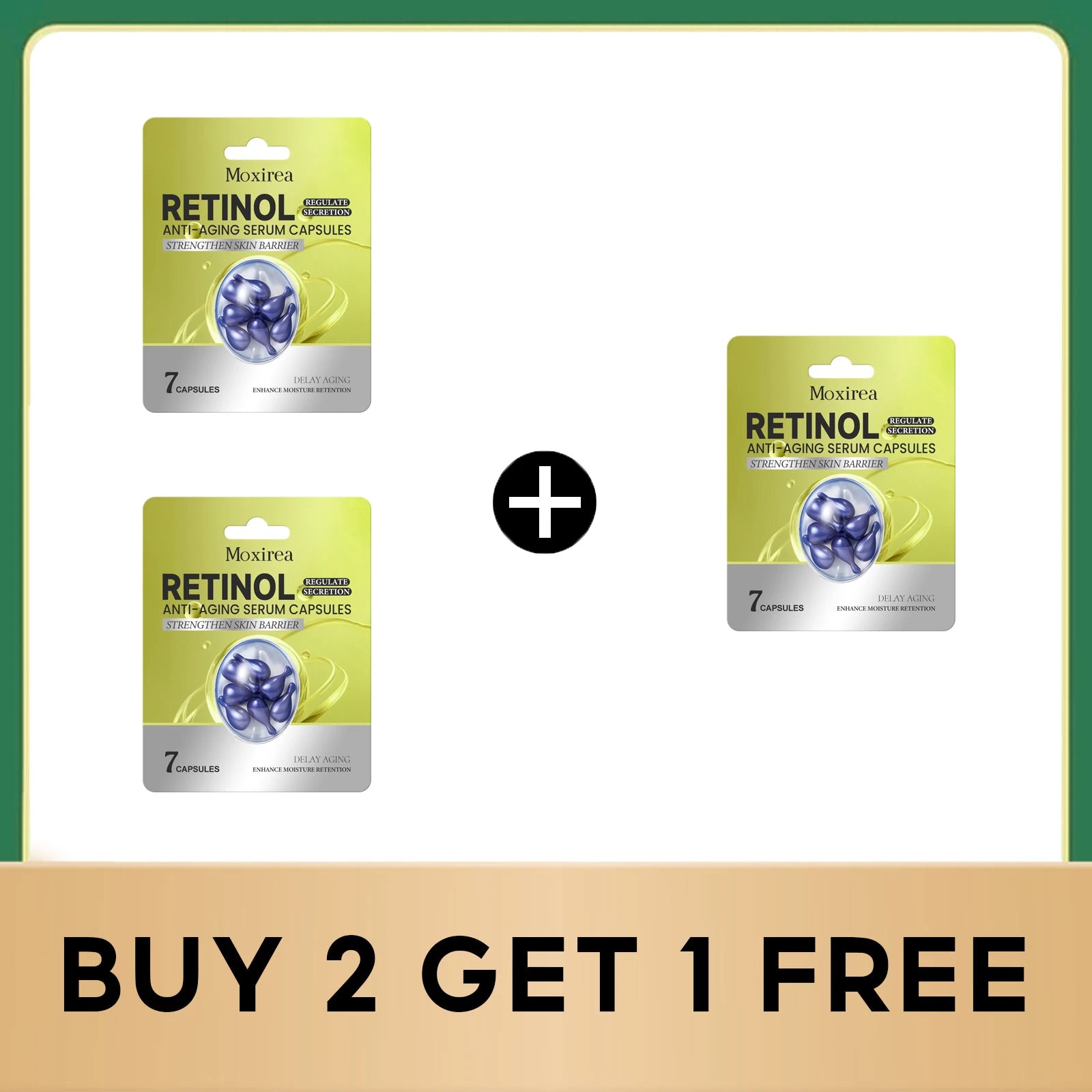 Retinol Serum Reduce Melanin Anti Aging Fade Fine Line Improve Barrier Repair Skin Moisturizing Nourishing Face Essence Capsule Qme Buy 2 get 1 free