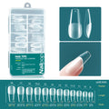 Nailpop Soft Gel Tips Nails Acrylic Material Half Almond Artificial Qme Coffin 001-120pcs