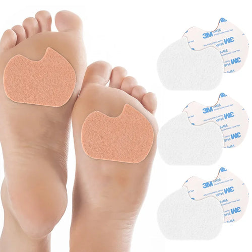1/2/3/4 Pcs Forefoot Pad Multi-Functional Prevents Chafing Thickened Felt Foot Pad Prevents Blisters Chafing Front Half Foot Pad Qme