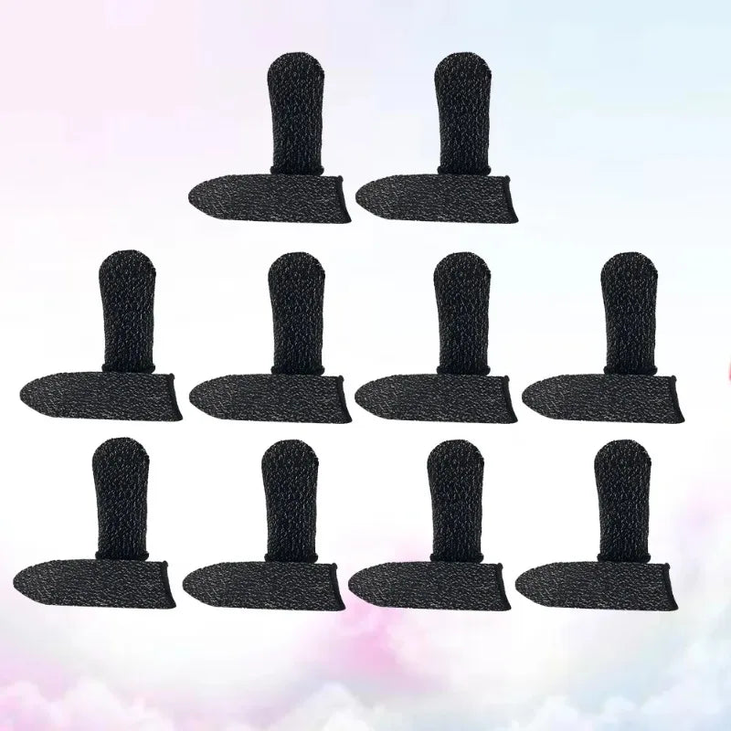 100pairs Game Finger Sleeves Anti-Sweat Non-Slip for PUBG Mobile Gaming Touch Screen Competitivethumb Sleeves Qme