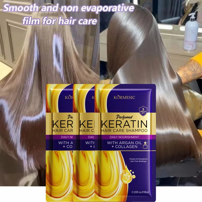 5 Seconds Magical Keratin Hair Mask Repair Damage Frizzy Soft Smooth Shiny Hair Deep Moisturizing Treatment Hair Root Scalp Care Qme 3pc