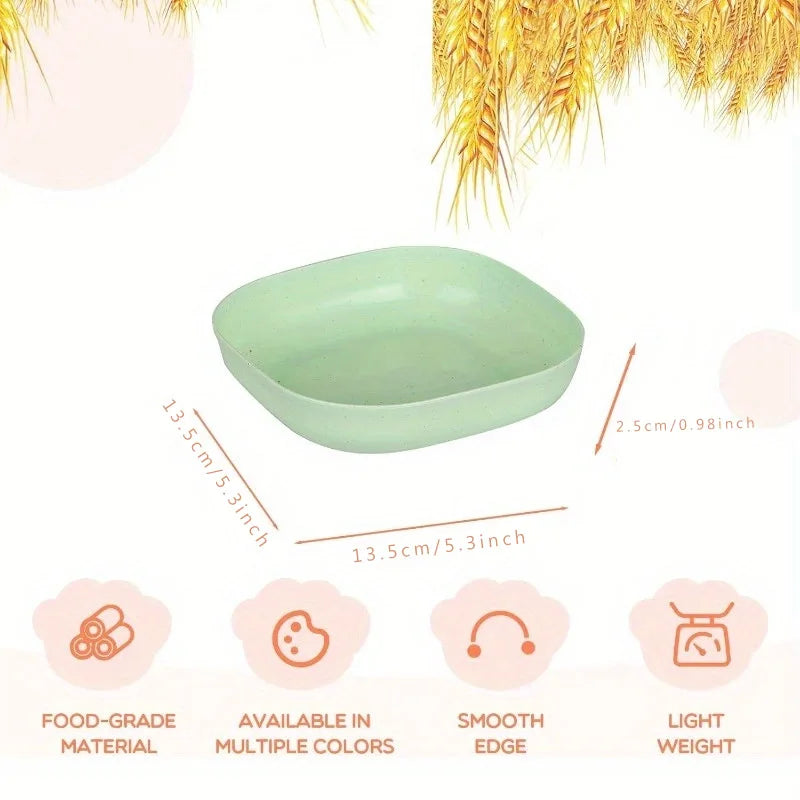4pcs cat food shallow cat bowl set, used to relieve beard fatigue, shallow pet feeding tray or plate for cats and dogs Qme