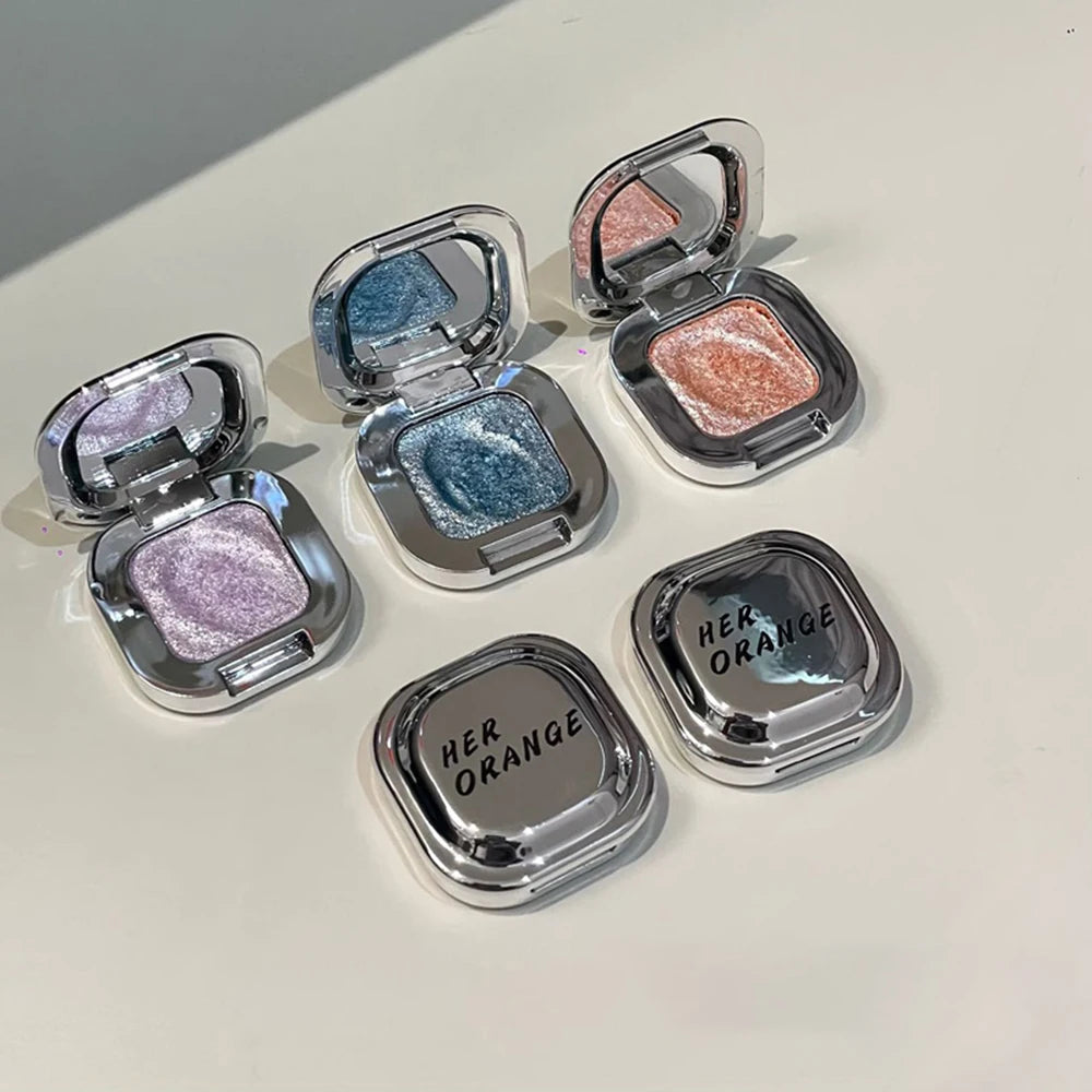 HERORANGE Square Single Highlighter Powder Creamy Soft Texture Qme