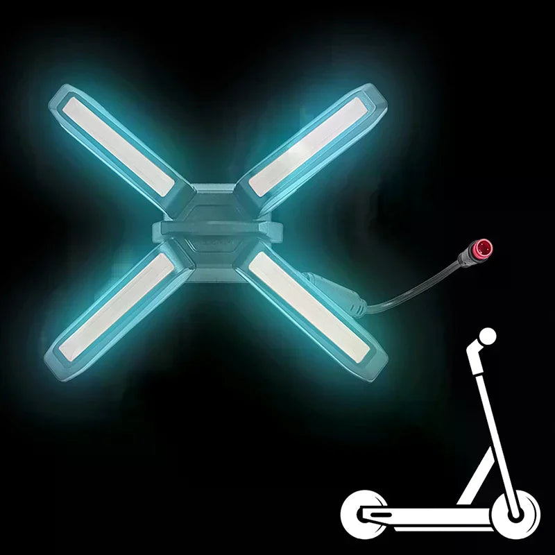 Headlight Segway Ninebot ZT3 Electric Scooter X-shaped 4W Bright Qme