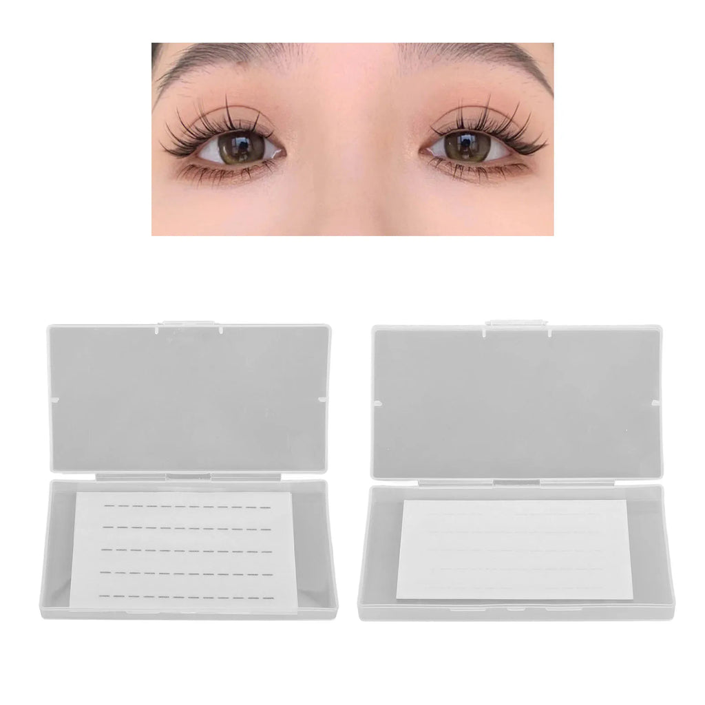 Fake Eyelashes Adhesive Strips Self Adhesive Lash Strips Sweatproof Slim High Adhesive for 5‑6mm Segmental False Lashes Qme