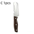 Stainless Steel Peeler Wooden Handle Peeling Slicing Fruits Qme 1pcs C