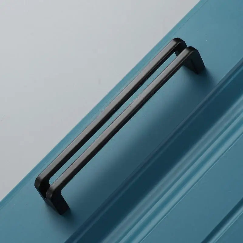 Nordic Furniture Handles Gray Black Brushed Kitchen Cabinet Pulls Qme