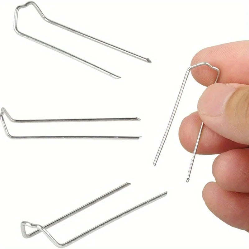 100 Green U-Flower Pins, 1.8 Stainless Steel Handicraft Sticks for Garlands, Bouquets and Botanicals Qme