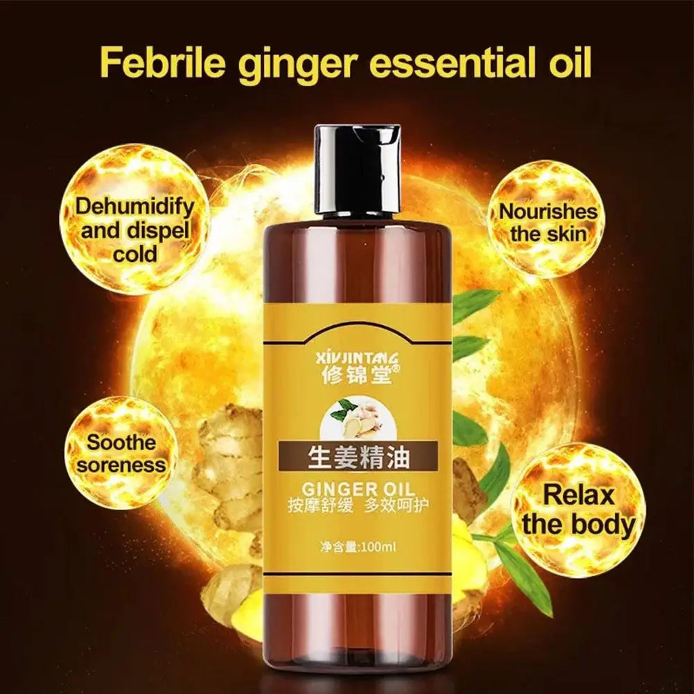 Ginger Essential Oil Massage Moisturizing Hydrating Pure Plant Body Qme
