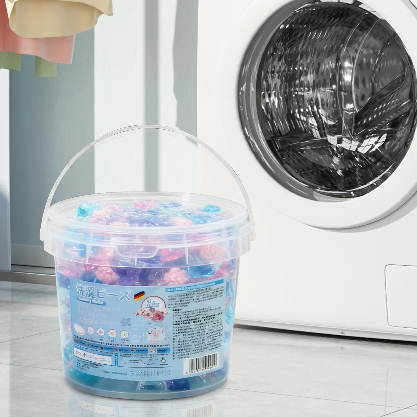 Clothing Washing Pods Deep Cleaning Color Protection Laundry Pods for Washing Machine for Apartment Bathroom Home Dorm Room Qme