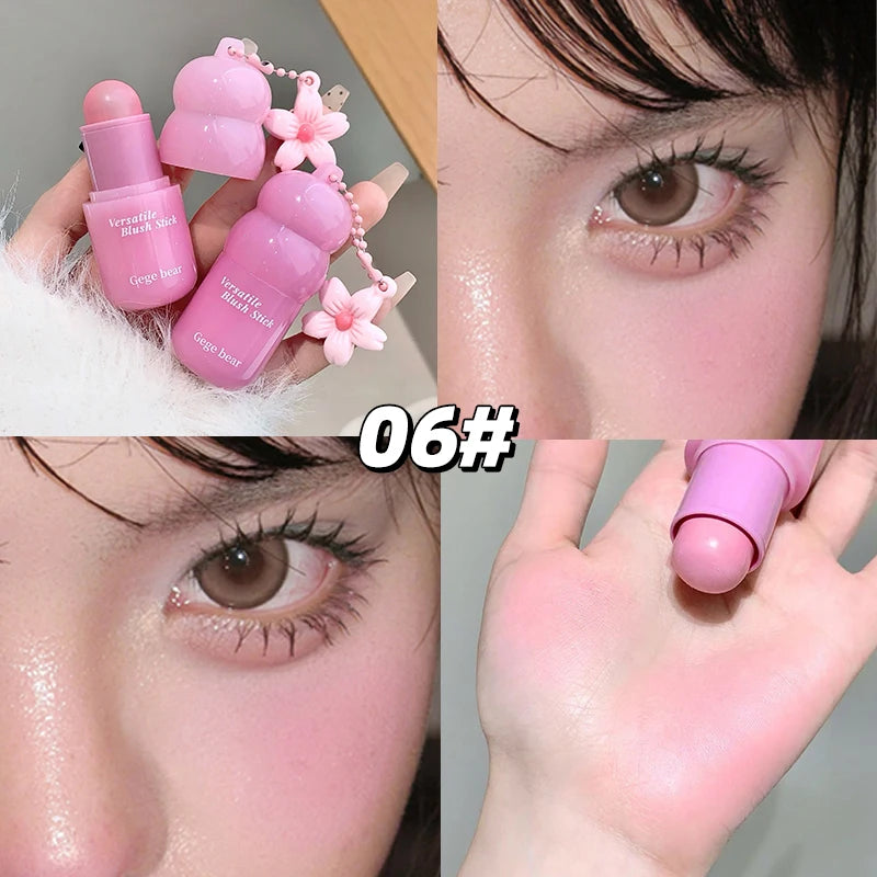 Gege Bear Korean-style Water Glow Multi-use Blush Stick Hydrating Qme GX1378-06