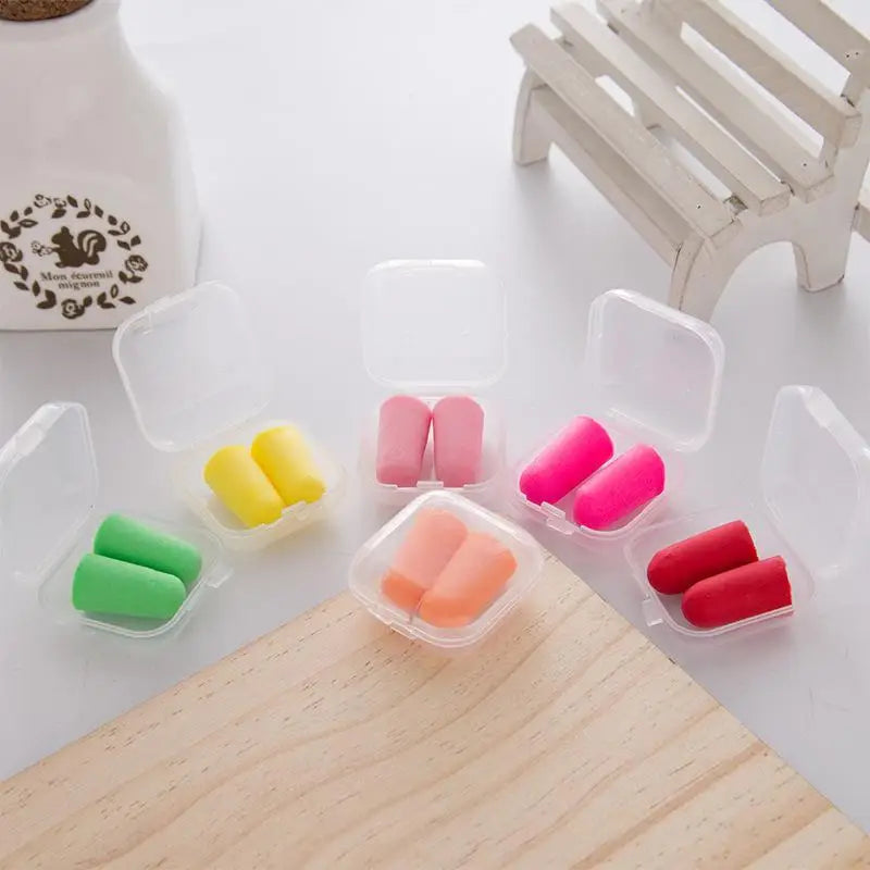 Soft Foam Earplugs 38dB Noise Cancelling 10 Pairs Multicolor Qme
