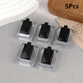 20/5pcs Plastic Ring Display Stands – Jewelry Storage & Showcase Holders for Countertop, Jewelry Organizer for Rings Qme 5Pcs Black