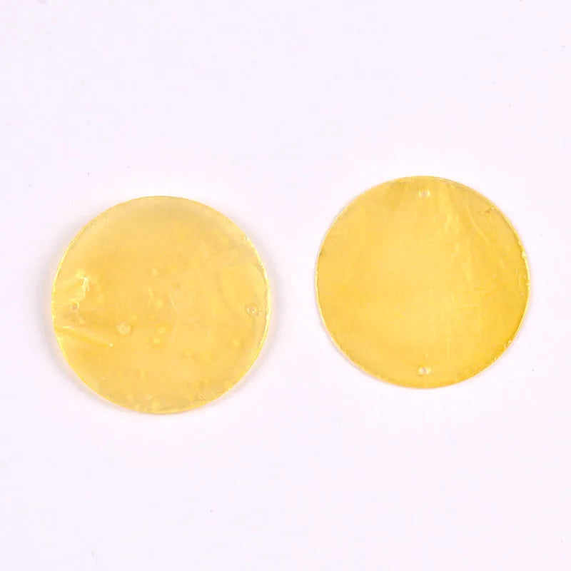 5/10pcs Colorful Round 2 Hole Shells Pendant Hanger DIY Jewelry Making Necklace Charms Gift Decoration Handmade Accessoires 50mm Qme c3649-7 10Pcs a bag