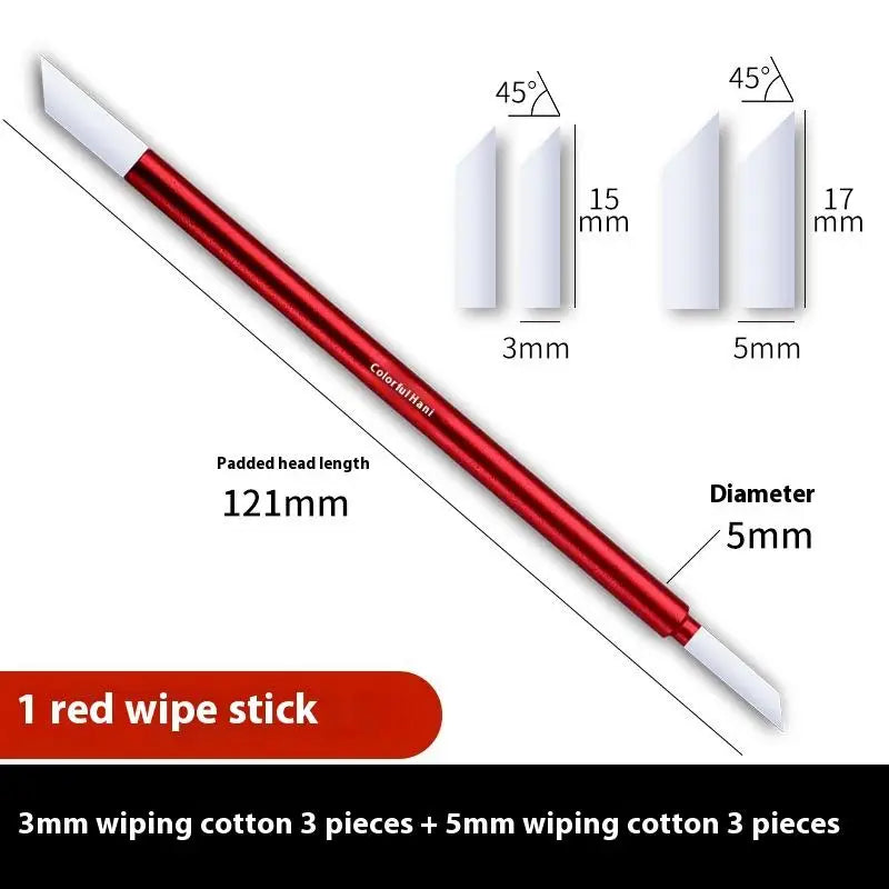 Alloy Panel Line Eraser Wipe Stick Model Wipping Cleaning Tools for Assembly Model Building Tools DIY Accessories Qme red pen 6pcs head