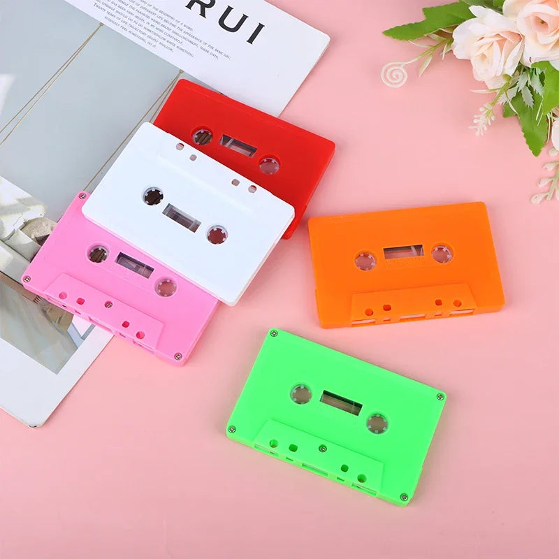 Blank Tape Case Audio Magnetic Recording Cassette Shell Empty Reel No Qme