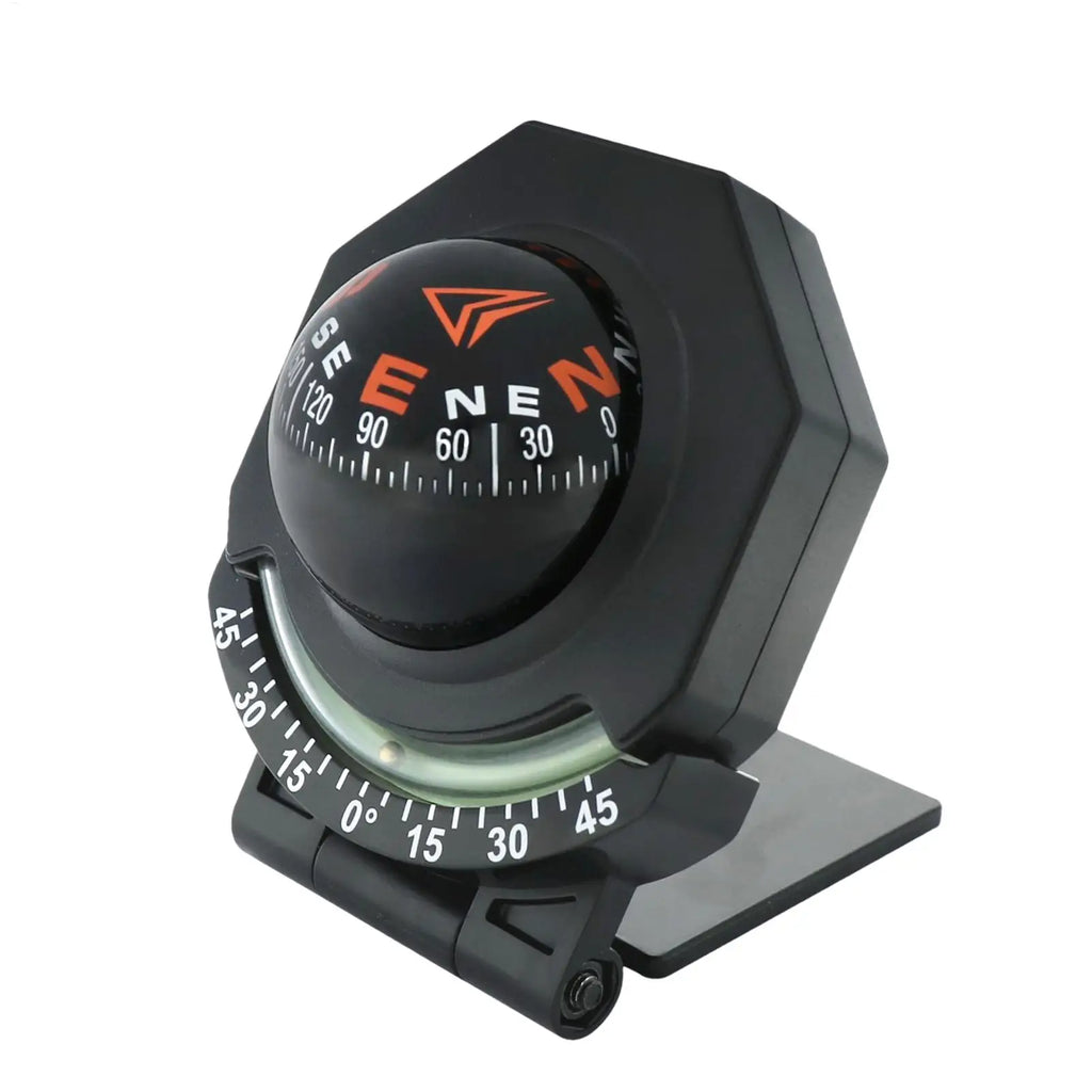 Boat Compass Ball Foldable High Precision Direction Guide Compass With Inclinometer Multi-Purpose Compass 180-Degree Adjustable Qme