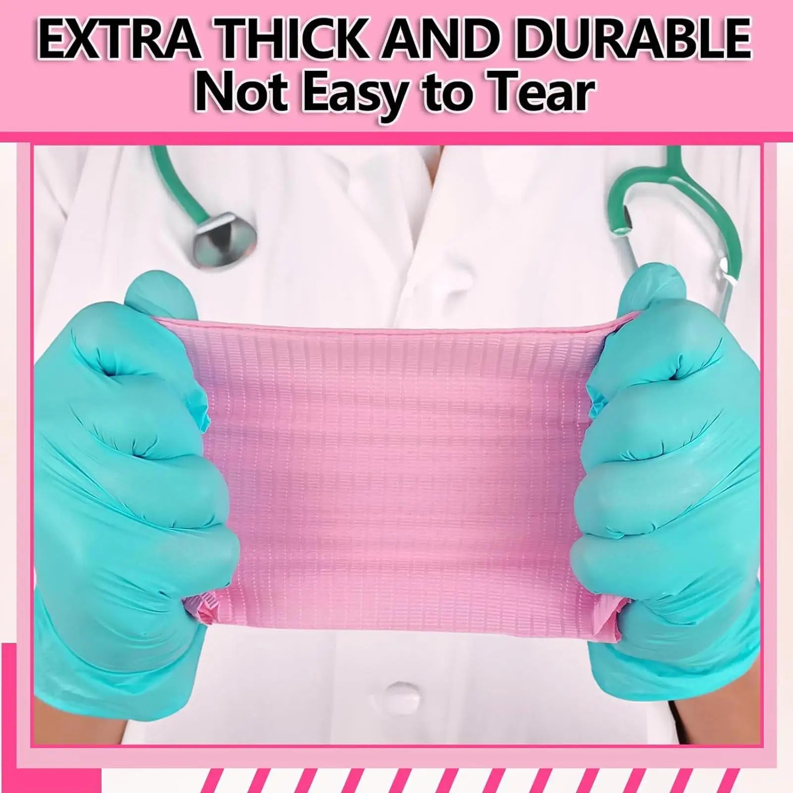 Nail Bibs 125-Piece Waterproof Salon Tray Adults Nail Towels Paper Bibs For Esthetician Patient Artist Adult Lash Manicure Qme