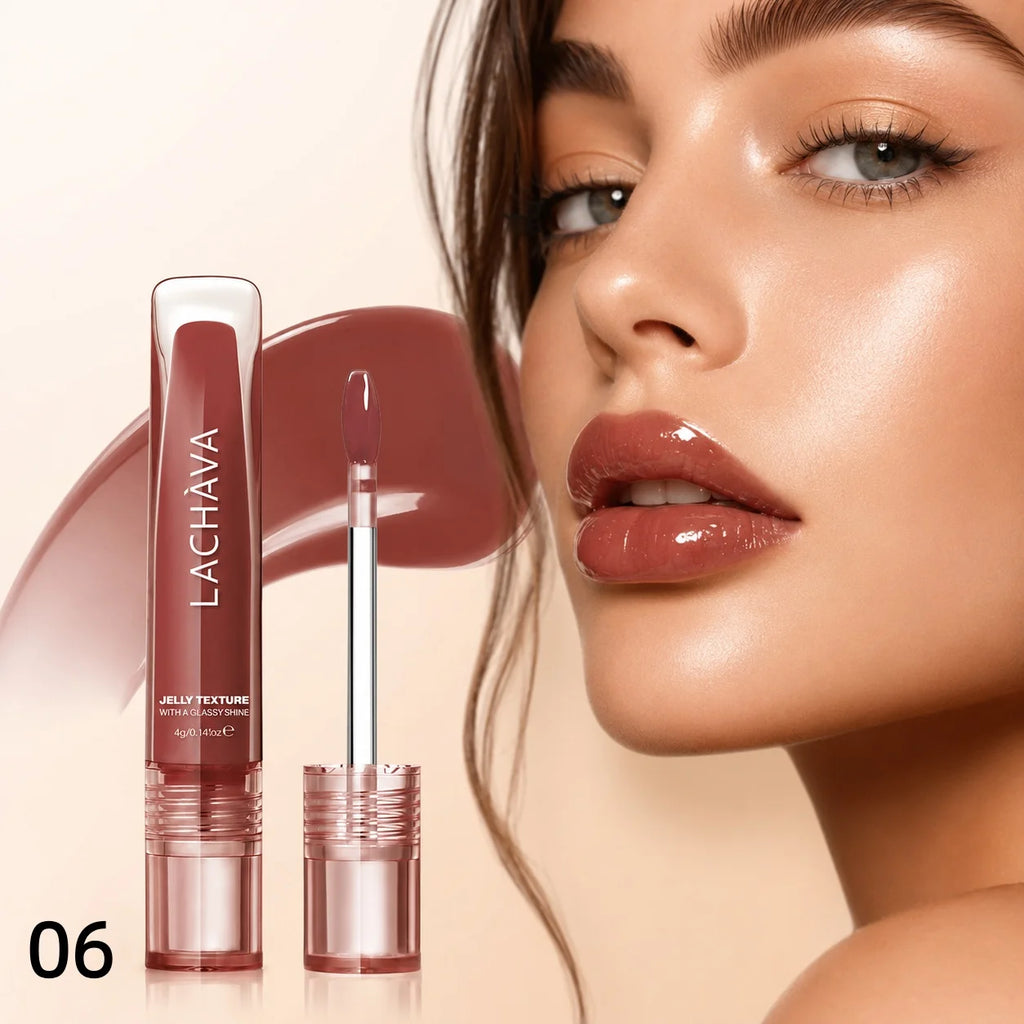 Jelly Lip Oil Gloss Glassy Shine Moisturizing Long Lasting Non-sticky Qme