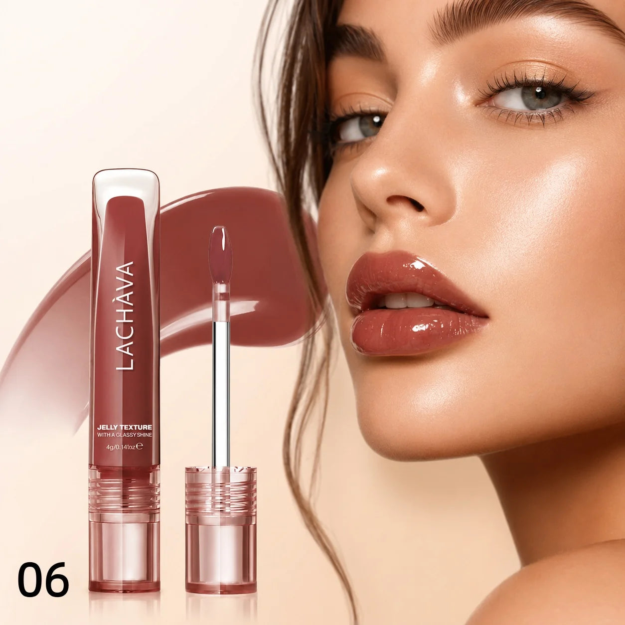 Jelly Lip Oil Gloss Glassy Shine Moisturizing Long Lasting Non-sticky Qme