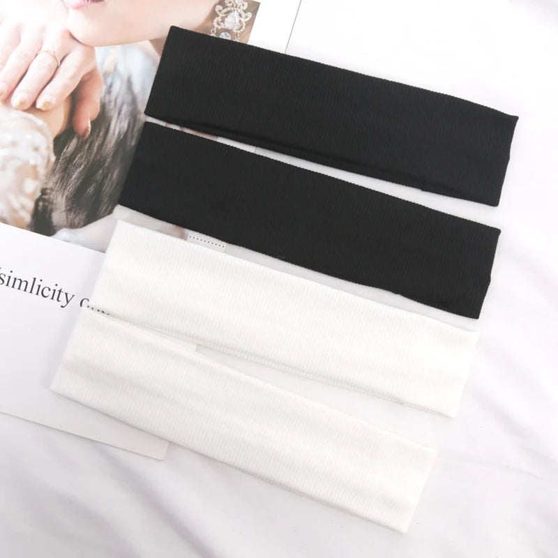 Solid Elastic Hairband Running Fitness Sport Headband Yoga Qme A10