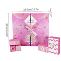 24Day Christmas Arrival Calendar Gift Filling Box Pink DIY Arrival Calendar Gift Box Packaging Box Empty Box Qme pink one size