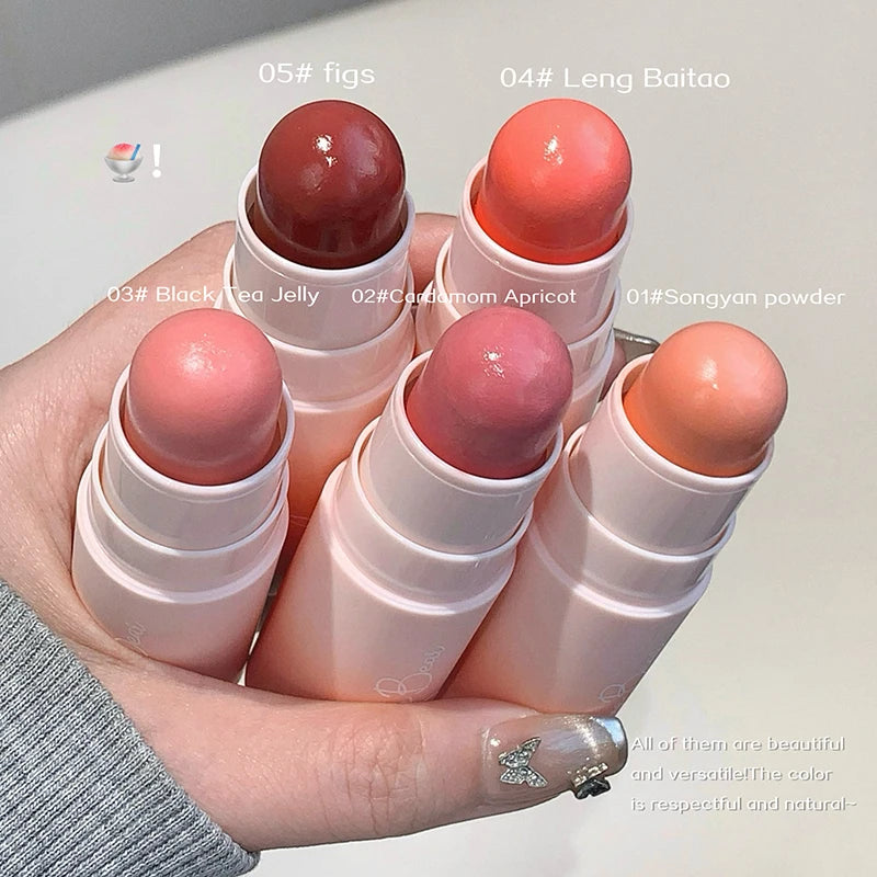 Gege Bear Soft Matte Blush Stick Moisturizing Natural Tender Eeasy Qme