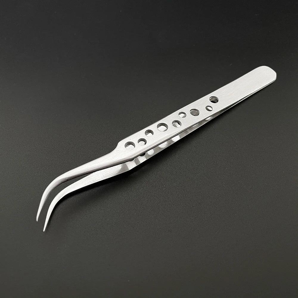 Industrial Tweezers Electronics Anti-static Curved Straight Tip Qme