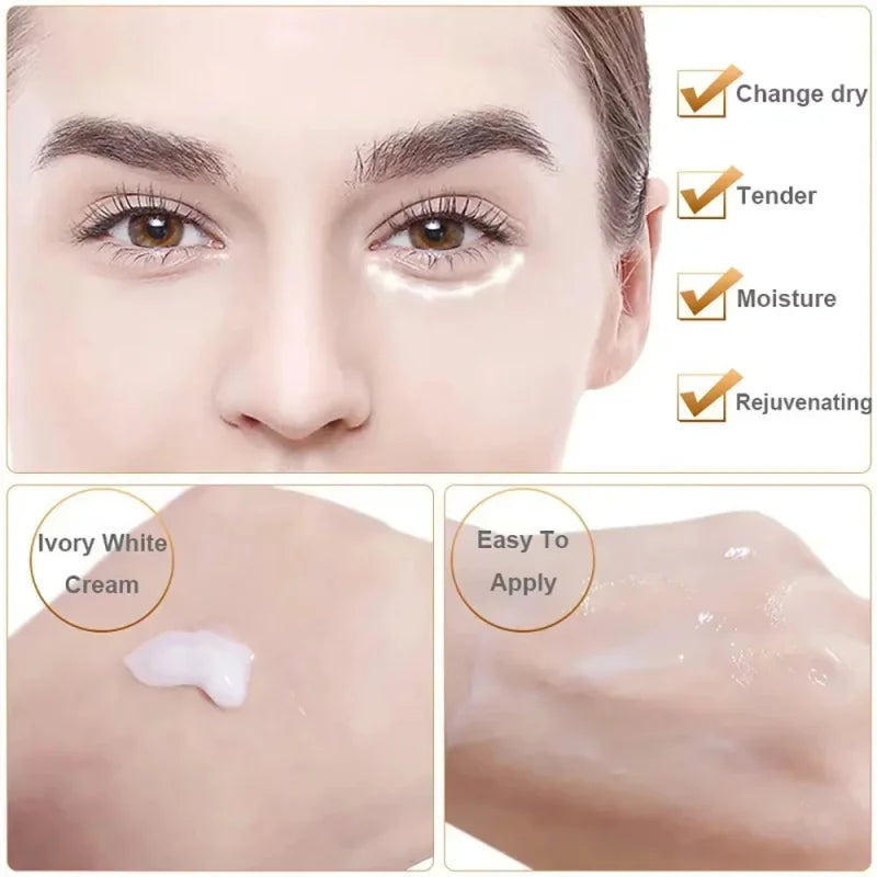 Instant Eye Bag Removal Cream Collagen Anti-Wrinkle Fade Fine Lines Firming Skin Anti Dark Circle Puffiness Brighten Eye Care Qme
