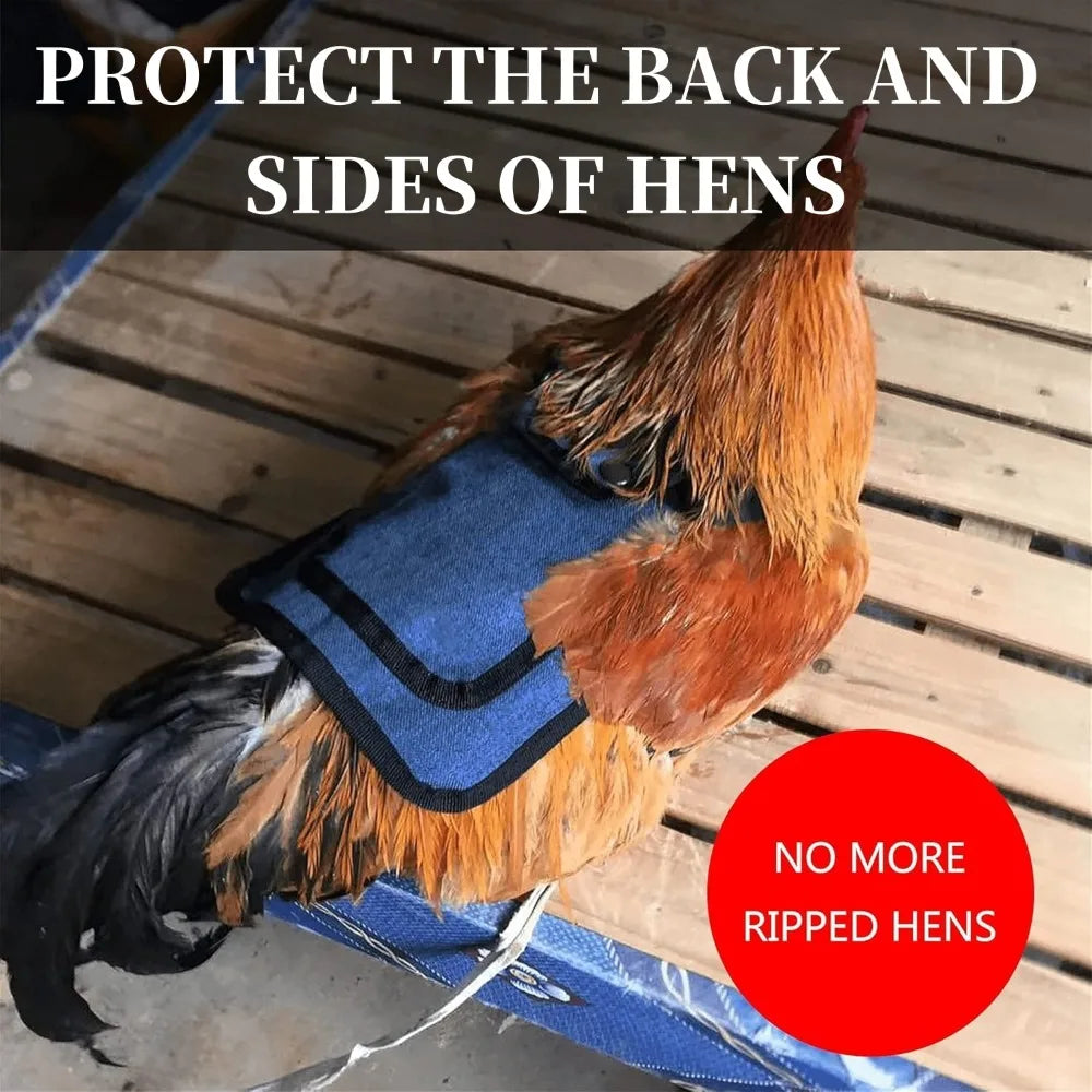 Adjustable Chicken Saddle Feather Waterproof Anti Injury Protection Tool Feather Back Jacket Hen Protective Apron Pet Supplies Qme