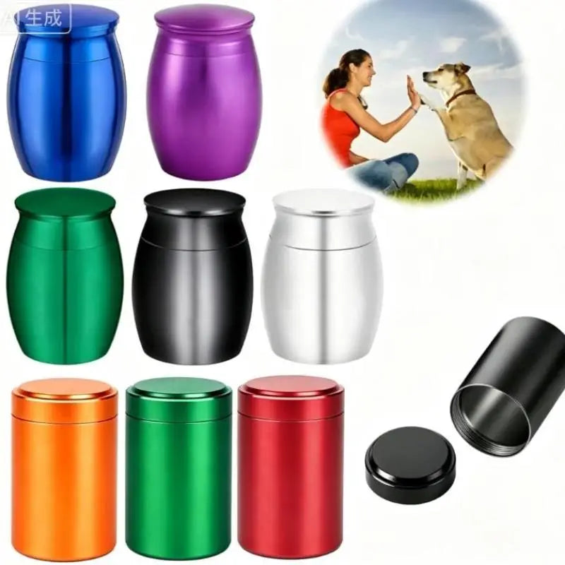 Pet Ash Urn Lid Colorful DIY Handcrafted Memorial Keepsake Dogs Cats Qme