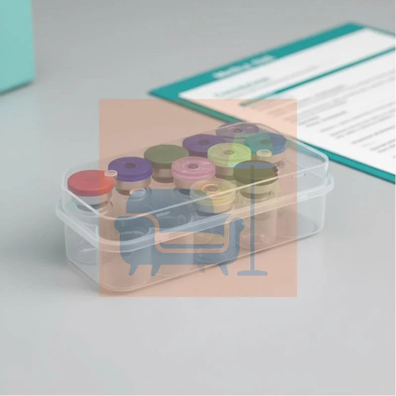3/5/7/10ml Medicine Bottle Storage Box Plastic Transparent Plastic Vial Organizer Storage Case Cape Dispensing Boxes Qme