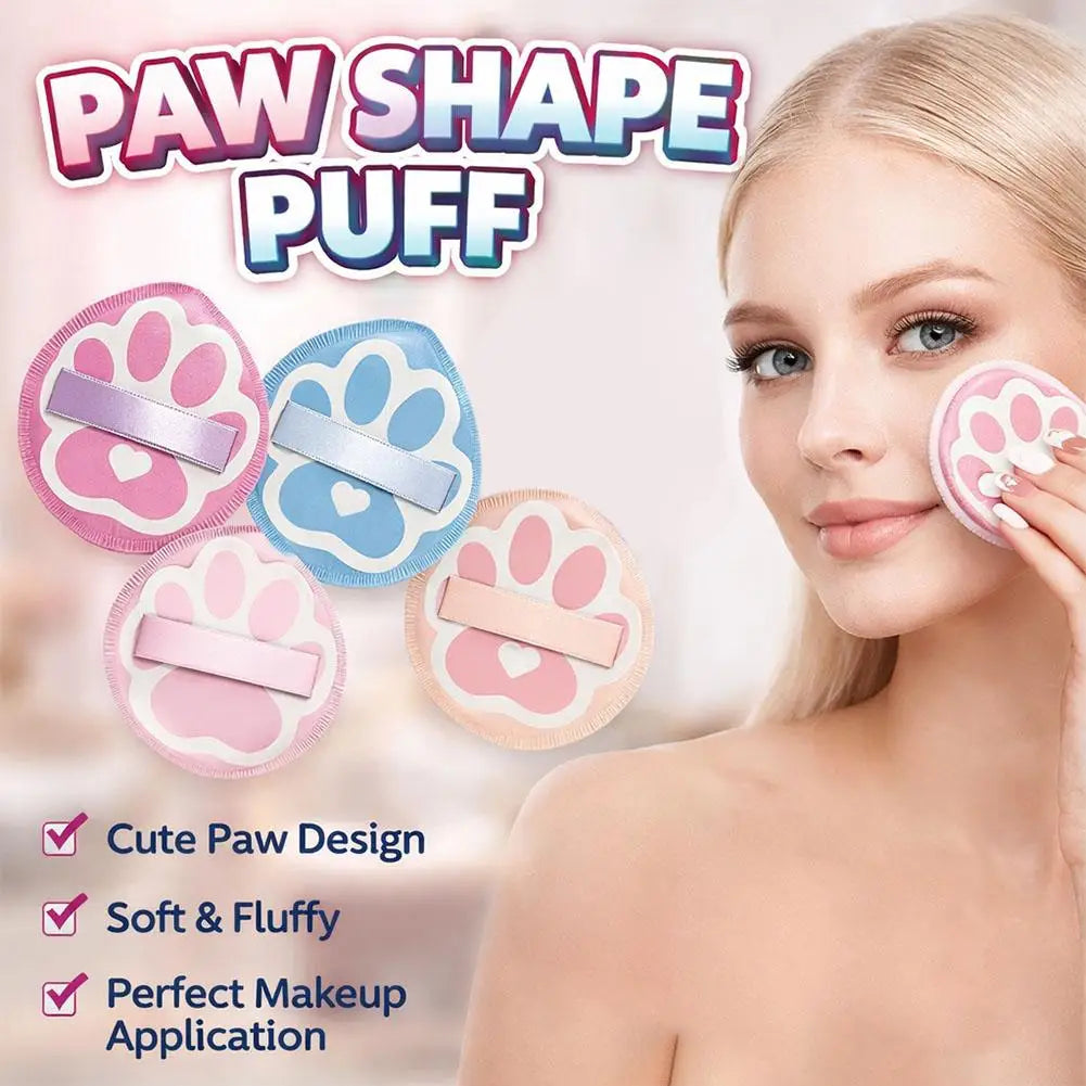 Cute Cat Claw Makeup Puff Liquid Cream Foundation Concealer Portable Qme
