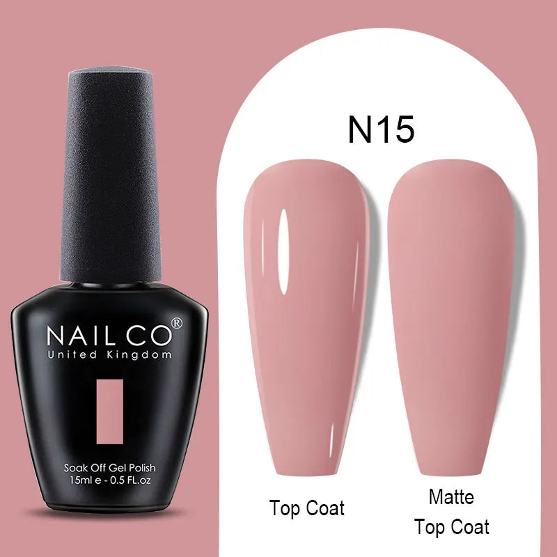 NAILCO Winter Red Gel Nail Polish Semi Permanent Soak Off Varnishes