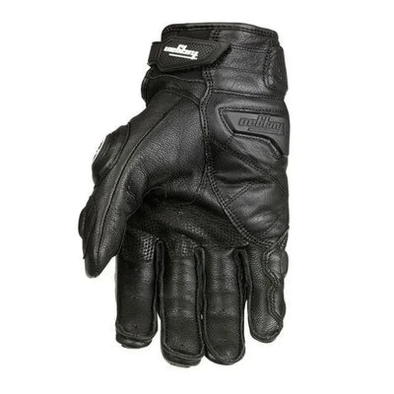 Mens Women 4 Season Driving Supertech Black/White Motorcycle Leather Gloves Racing Glove Motorbike Cowhide Racing Bike Knight Qme