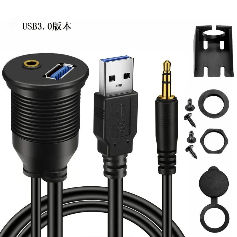 USB3.0 to Micro-B Cable for Industrial Cameras Mobile Hard Drives with Screw Lock High-Speed Data Transfer Cord Qme