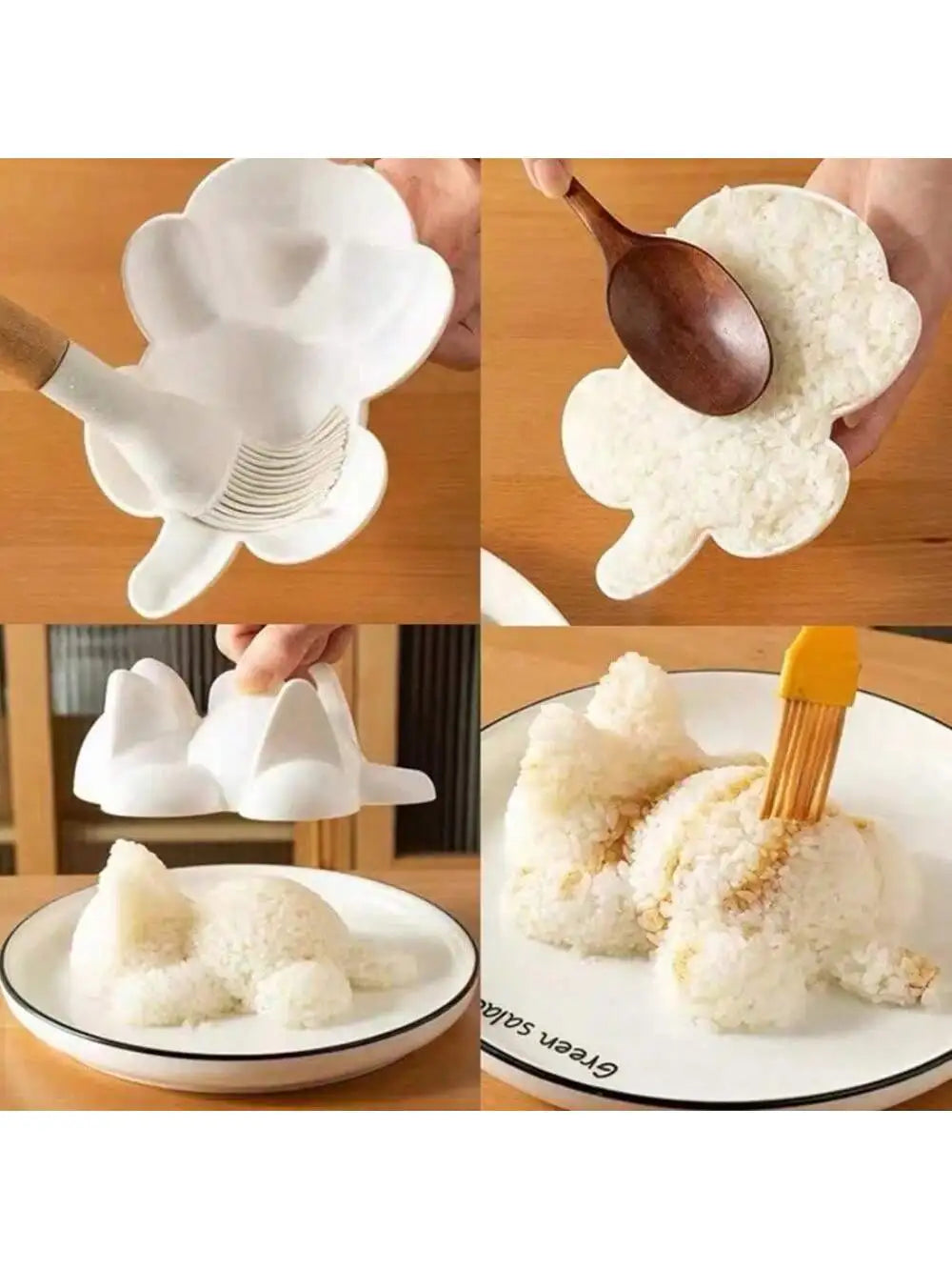 Cat Shaped Sushi Mouldsushi Mold Creative Rice Ball Maker Portable Qme