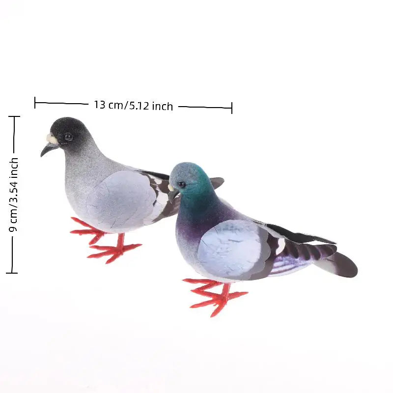 Artificial Birds Simulation Grey Pigeon Dove Model Imitation Animal Party Wedding Supply Photography Props Home Decoration Qme