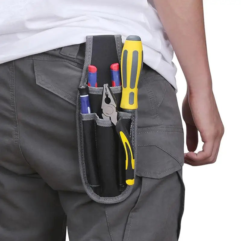 Multifunctional Tool Waist Bag Electrician Pocket Storage Bag Portable Tool Bag Screwdriver Kit Holder Maintenance Tool Pouch. Qme