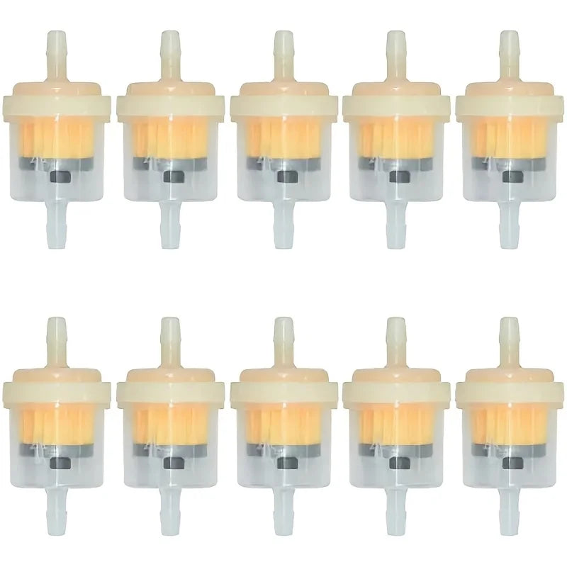Universal 10 unids/set 6mm manguera motocicleta gasolina combustible filtro de aceite para Scooter motocicleta ciclomotor Scoote Qme 10PCS