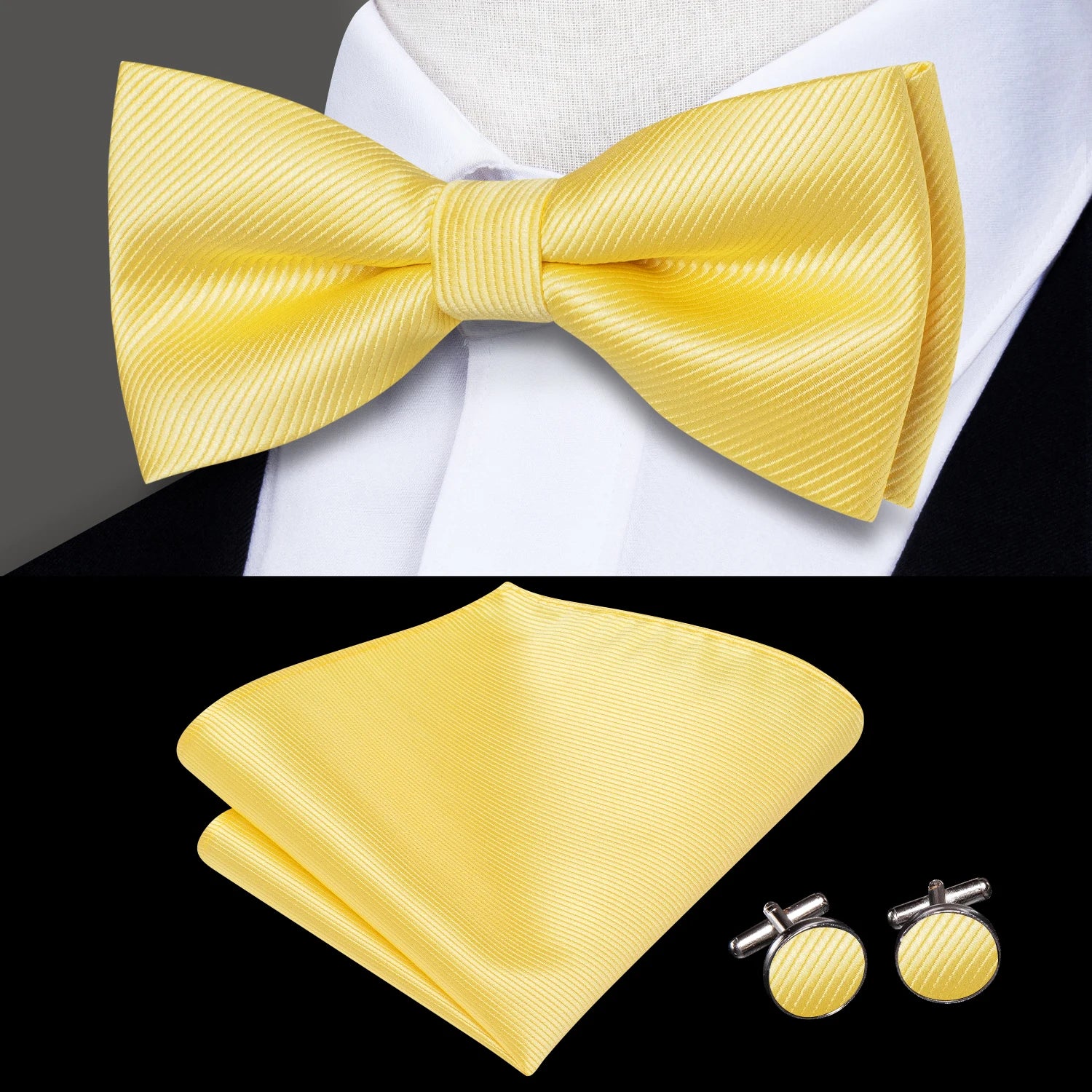 Mens Pre-tied Bowtie Red Yellow Pink White Floral Stripes Bow Tie